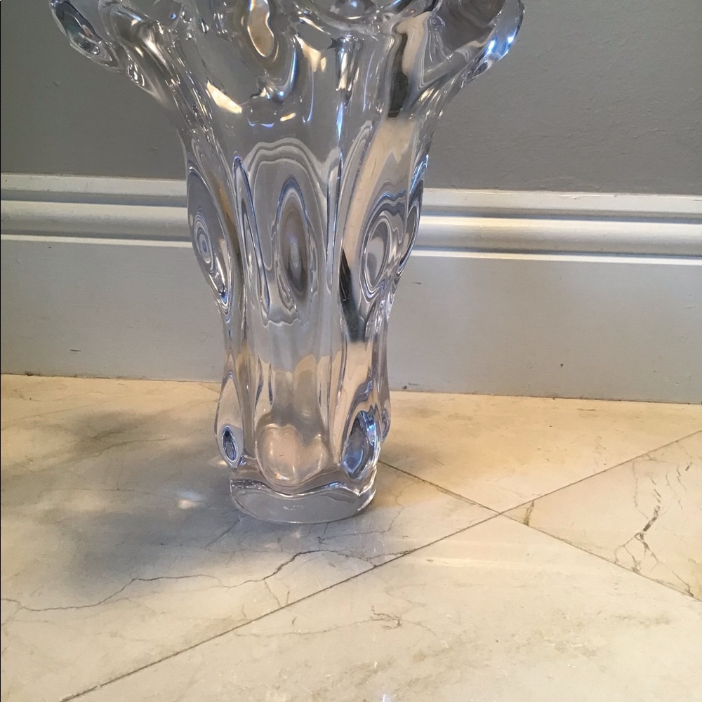 Vannes crystal French vase. Mid century